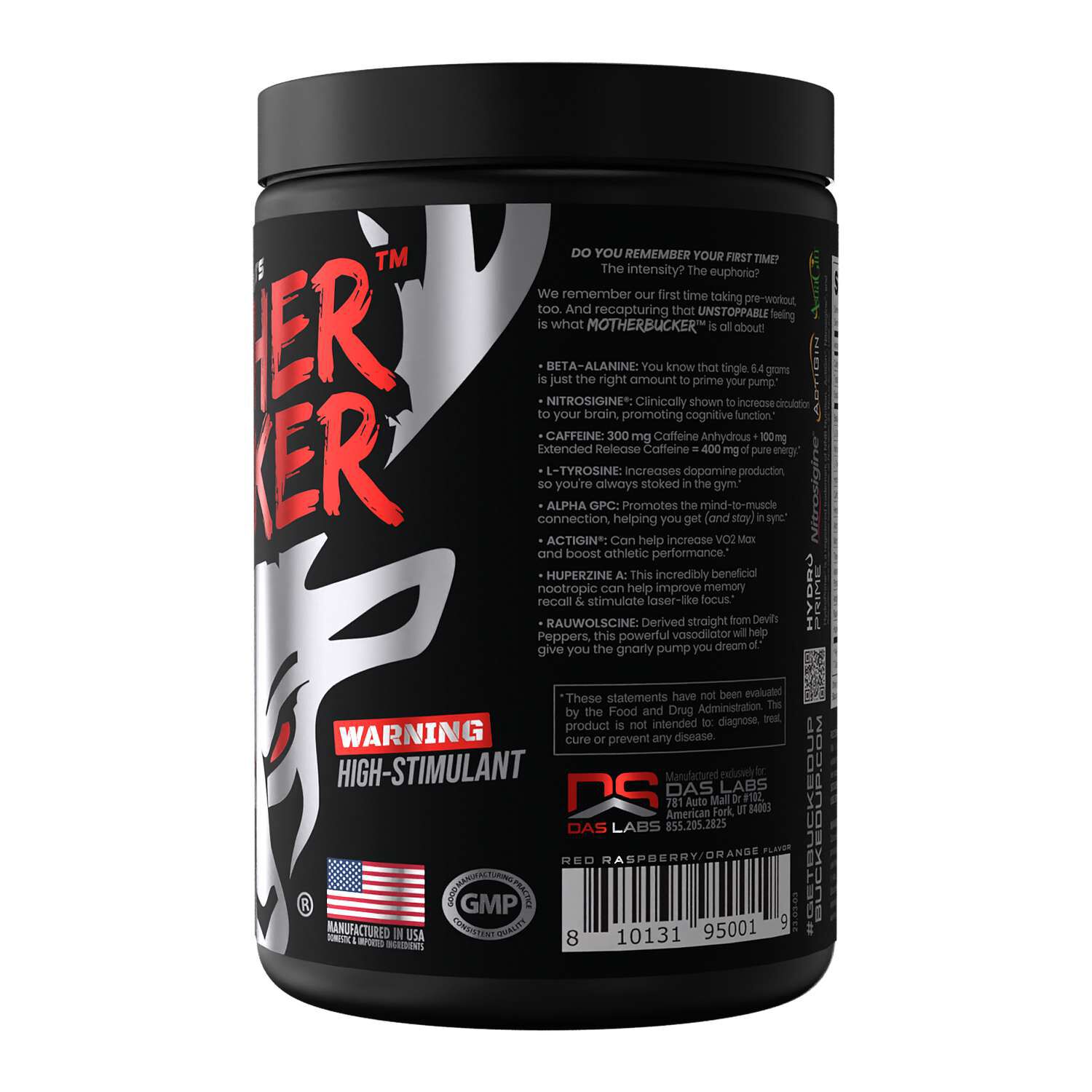 Mother Bucker&trade; Nootropic Pre-Workout - Gym-Junkie Juice(20 Servings)